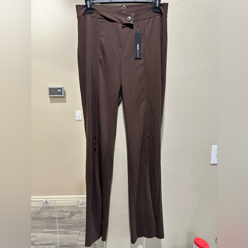 Fashion Nova Wide Leg Dress Pants